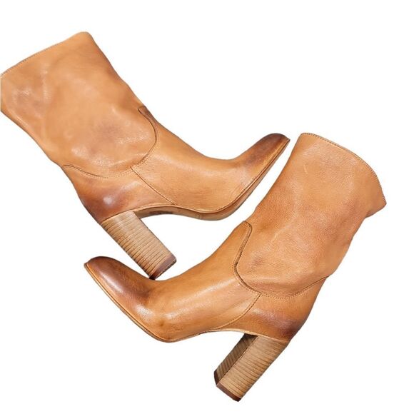 Free People Dakota Boot in Nappa New Ranch Croccantino - Picture 8 of 10